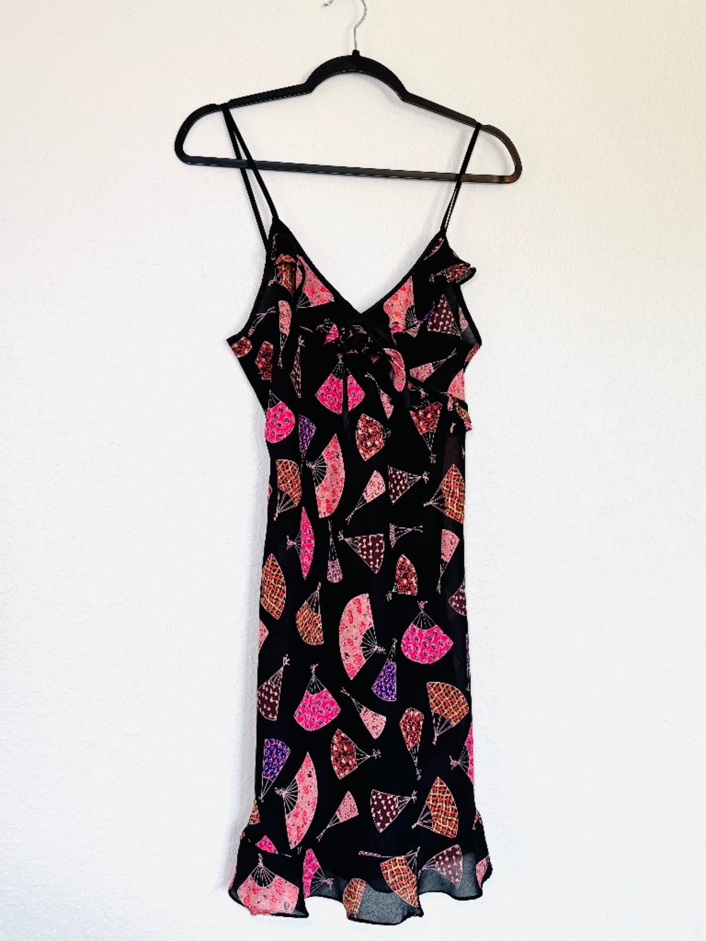 Sarah Spencer Intimates Slip Dress L Sheer Ruffle Coquette Paris Girl Vtg 90s